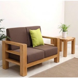 ChunKy Oak : Bộ Ghế Sofa + Đôn Trang Trí Gỗ Sồi